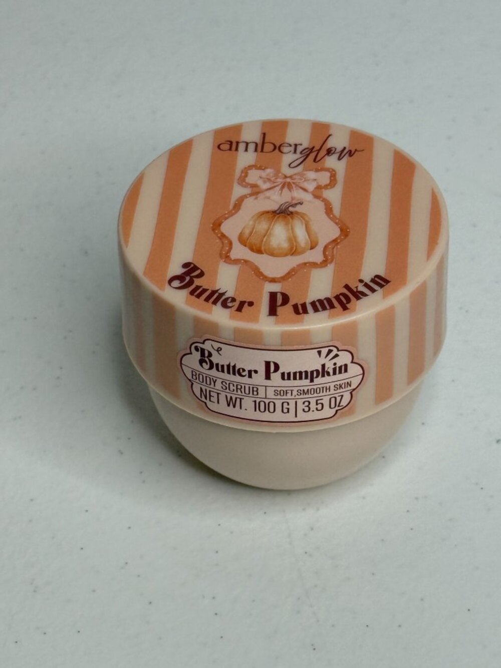 Amber Glow Butter Pumpkin Body Scrub 3.5 oz Fall Cottagecore Self Care